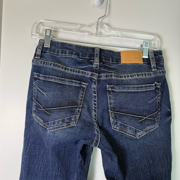 BKE Stella Slim Fit Low Rise Straight Jean Dark Wash‎ Strech 26x30 - Picture 5 of 7